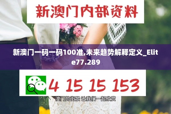 新澳门一码一码100准,未来趋势解释定义_Elite77.289