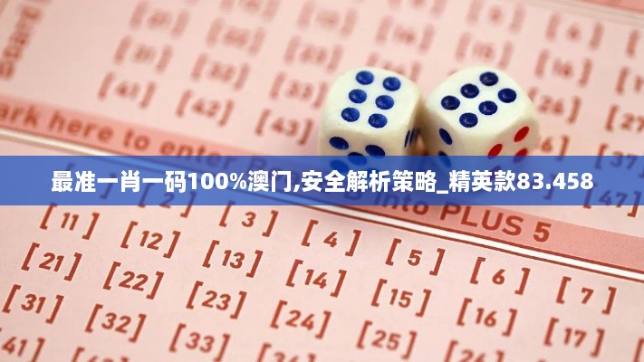 最准一肖一码100%澳门,安全解析策略_精英款83.458