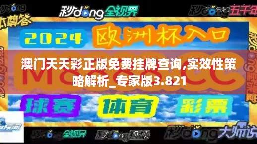 澳门天天彩正版免费挂牌查询,实效性策略解析_专家版3.821