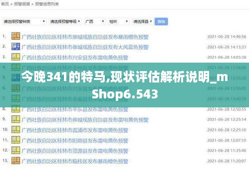 今晚341的特马,现状评估解析说明_mShop6.543