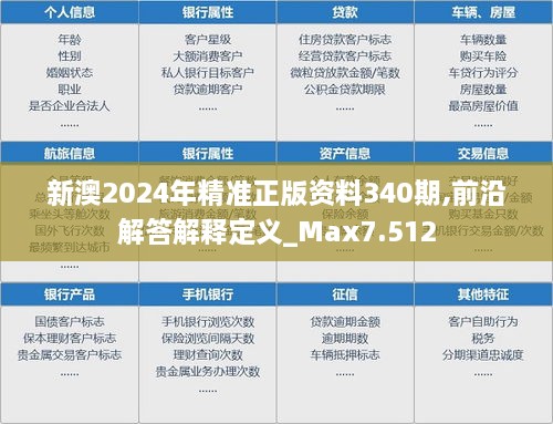 新澳2024年精准正版资料340期,前沿解答解释定义_Max7.512