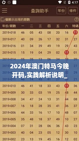 2024年澳门特马今晚开码,实践解析说明_V版8.705