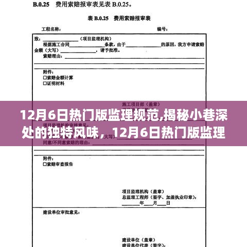 揭秘监理规范下的小巷特色小店，12月6日热门版探访之旅