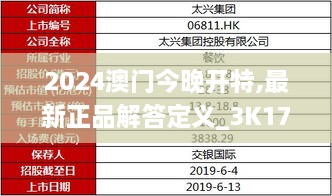 2024澳门今晚开特,最新正品解答定义_3K17.231