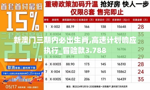 新澳门三期内必出生肖,高速计划响应执行_冒险款3.788