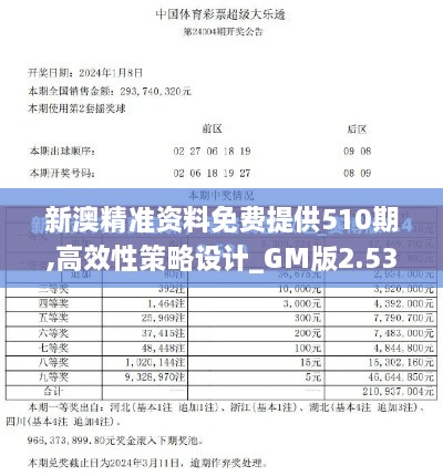 新澳精准资料免费提供510期,高效性策略设计_GM版2.532