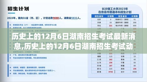 历史上的12月6日湖南招生考试动态回顾与最新消息概览