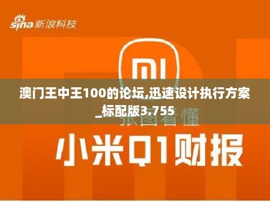 澳门王中王100的论坛,迅速设计执行方案_标配版3.755