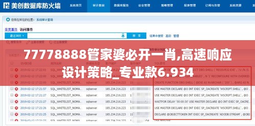 77778888管家婆必开一肖,高速响应设计策略_专业款6.934