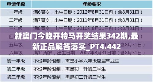 新澳门今晚开特马开奖结果342期,最新正品解答落实_PT4.442