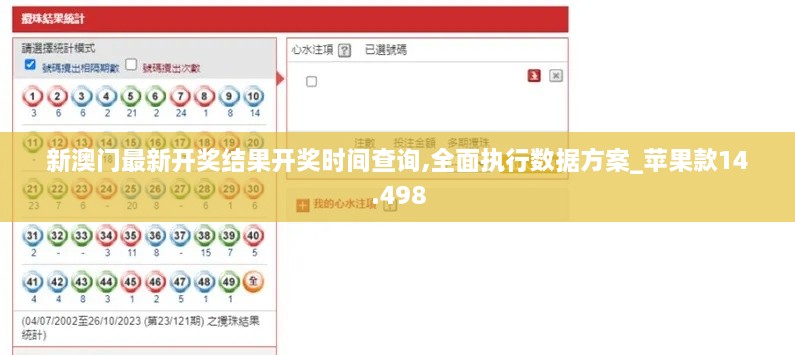 新澳门最新开奖结果开奖时间查询,全面执行数据方案_苹果款14.498