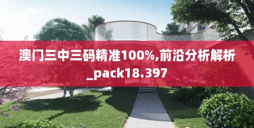 澳门三中三码精准100%,前沿分析解析_pack18.397