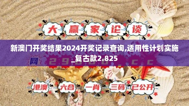 新澳门开奖结果2024开奖记录查询,适用性计划实施_复古款2.825