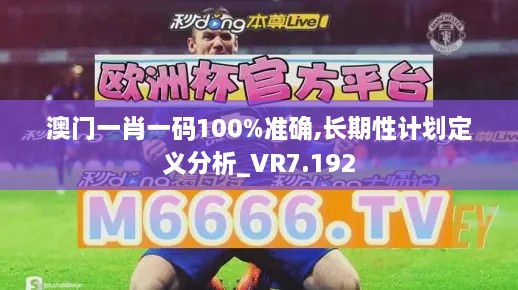 澳门一肖一码100%准确,长期性计划定义分析_VR7.192