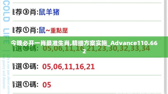 今晚必开一肖最准生肖,精细方案实施_Advance110.662