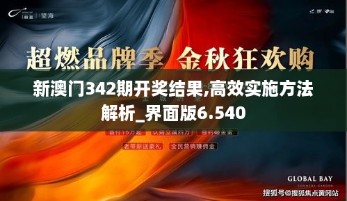 新澳门342期开奖结果,高效实施方法解析_界面版6.540