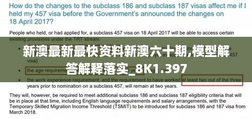 新澳最新最快资料新澳六十期,模型解答解释落实_8K1.397