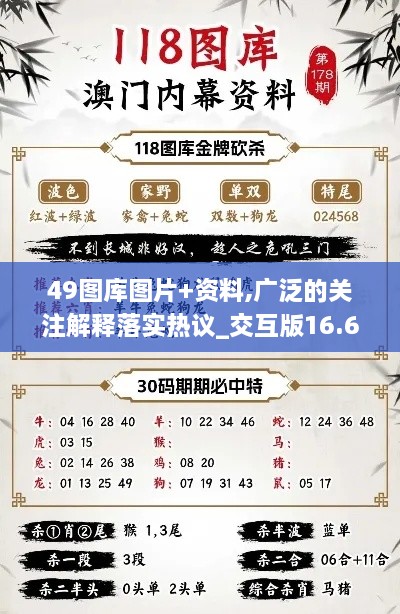 49图库图片+资料,广泛的关注解释落实热议_交互版16.670