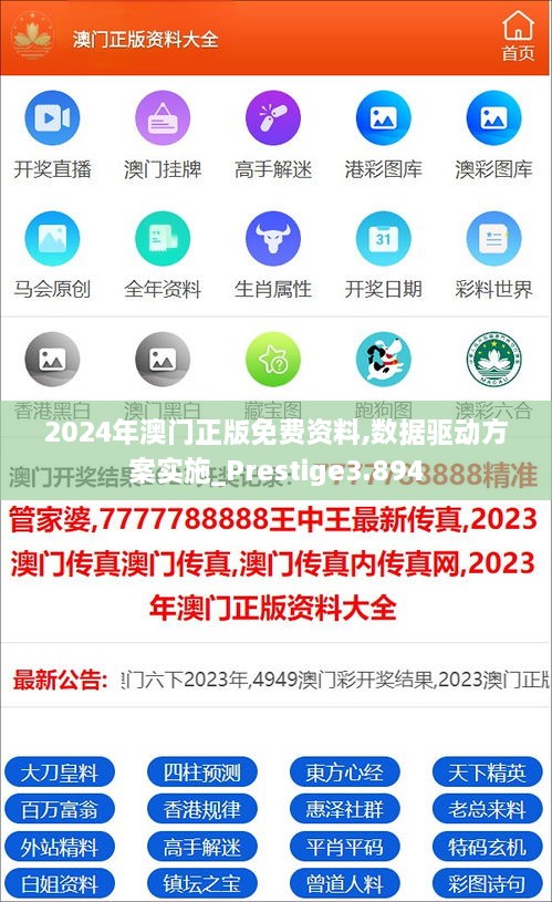 2024年澳门正版免费资料,数据驱动方案实施_Prestige3.894