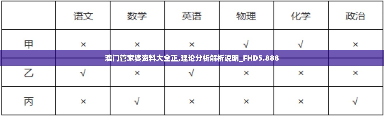 澳门管家婆资料大全正,理论分析解析说明_FHD5.888