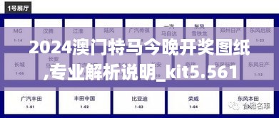 2024澳门特马今晚开奖图纸,专业解析说明_kit5.561