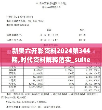 新奥六开彩资料2024第344期,时代资料解释落实_suite4.595