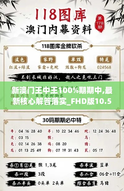 新澳门王中王100%期期中,最新核心解答落实_FHD版10.559