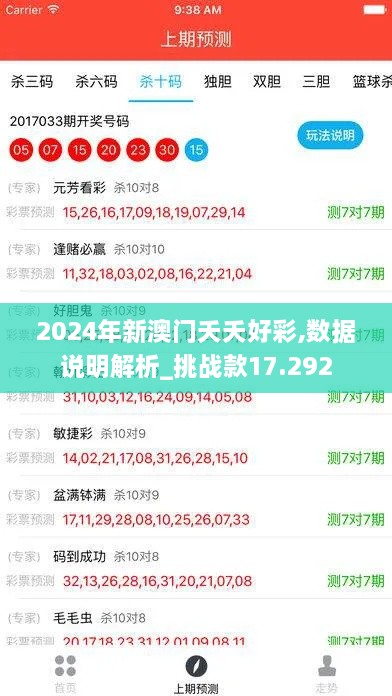 2024年新澳门夭夭好彩,数据说明解析_挑战款17.292