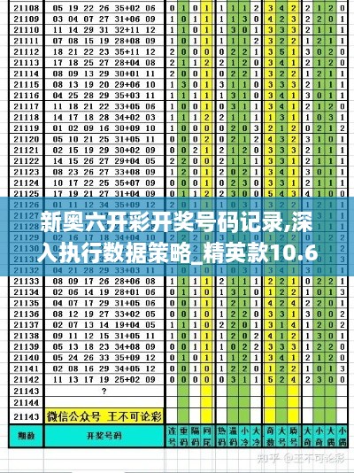 新奥六开彩开奖号码记录,深入执行数据策略_精英款10.650