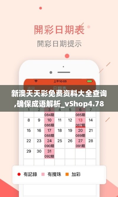 新澳天天彩免费资料大全查询,确保成语解析_vShop4.784