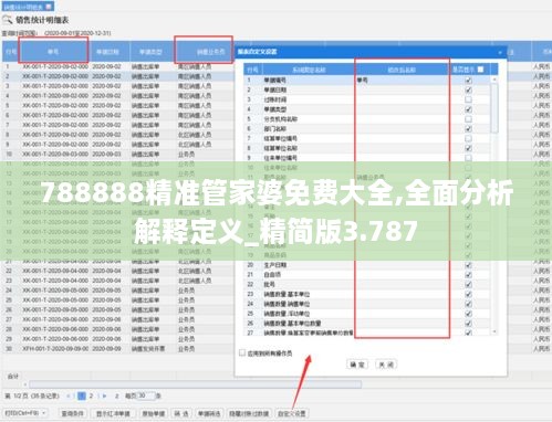 788888精准管家婆免费大全,全面分析解释定义_精简版3.787