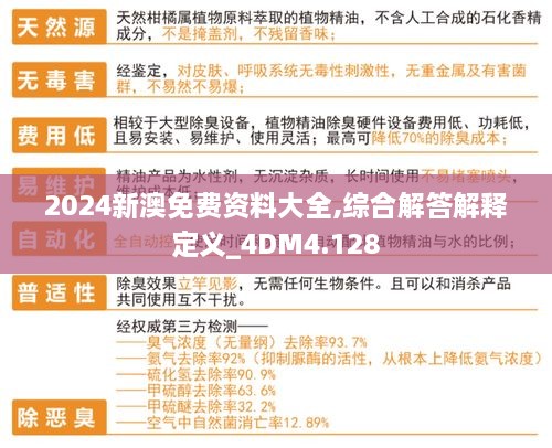 2024新澳免费资料大全,综合解答解释定义_4DM4.128