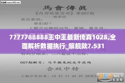 7777788888王中王最新传真1028,全面解析数据执行_旗舰款7.531