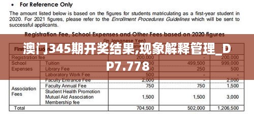 澳门345期开奖结果,现象解释管理_DP7.778