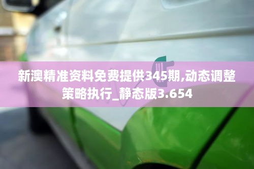 新澳精准资料免费提供345期,动态调整策略执行_静态版3.654