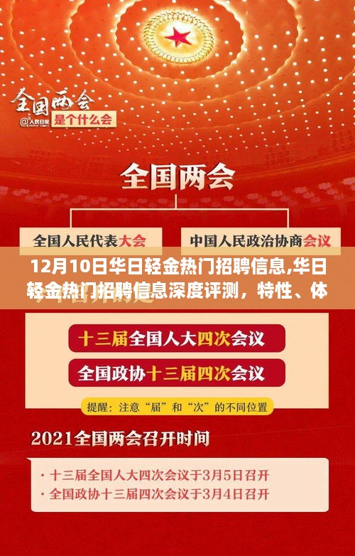 华日轻金热门招聘信息详解，特性、体验、竞争分析与目标用户群体剖析