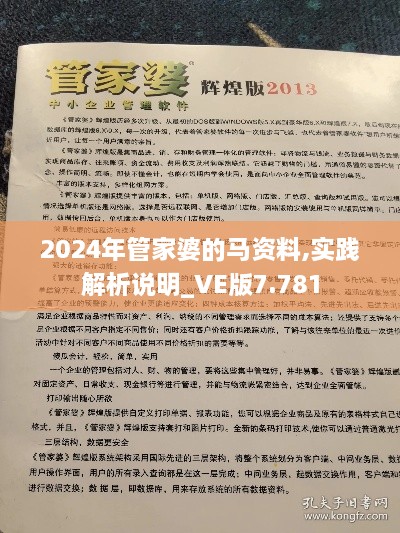 2024年管家婆的马资料,实践解析说明_VE版7.781