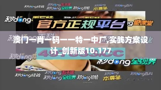 澳门一肖一码一一特一中厂,实践方案设计_创新版10.177