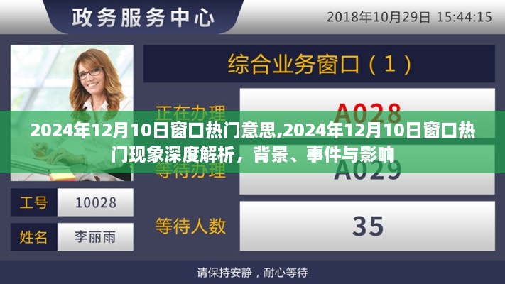 深度解析，2024年12月10日窗口热门现象背后的背景、事件与影响