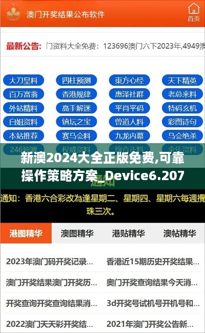 新澳2024大全正版免费,可靠操作策略方案_Device6.207