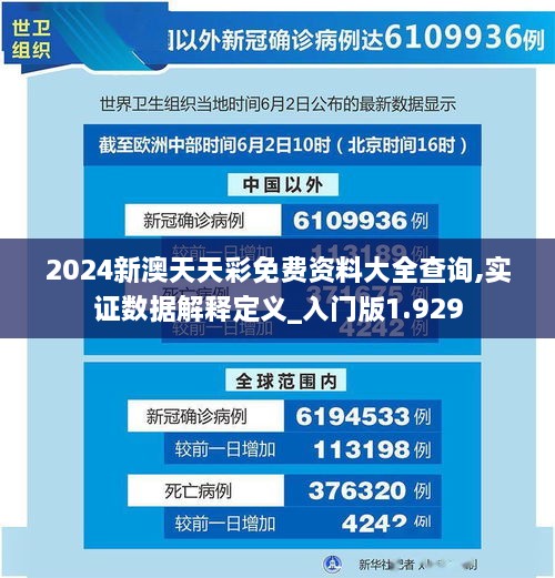 2024新澳天天彩免费资料大全查询,实证数据解释定义_入门版1.929