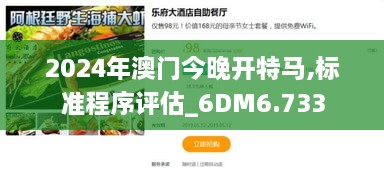 2024年澳门今晚开特马,标准程序评估_6DM6.733