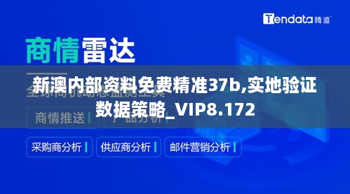 新澳内部资料免费精准37b,实地验证数据策略_VIP8.172