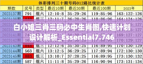 白小姐三肖三码必中生肖图,快速计划设计解析_Essential7.746