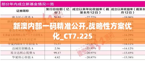 新澳内部一码精准公开,战略性方案优化_CT7.225