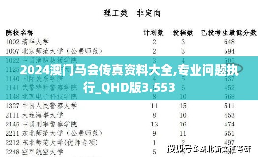 2024澳门马会传真资料大全,专业问题执行_QHD版3.553