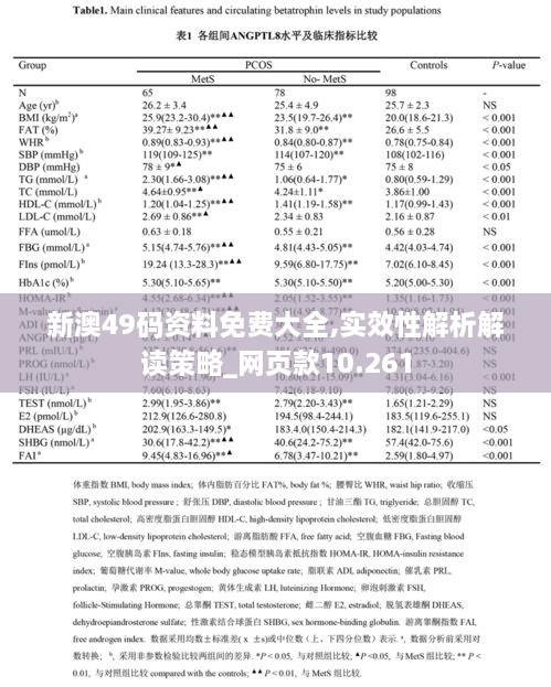 新澳49码资料免费大全,实效性解析解读策略_网页款10.261