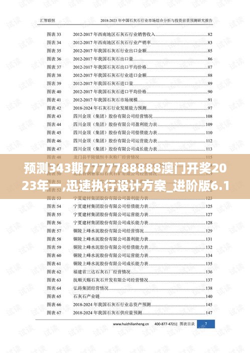 预测343期7777788888澳门开奖2023年一,迅速执行设计方案_进阶版6.160