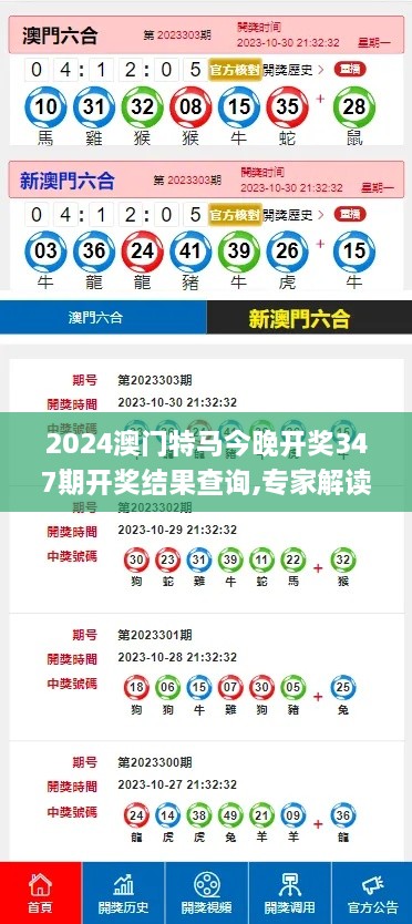 2024澳门特马今晚开奖347期开奖结果查询,专家解读说明_免费版7.686