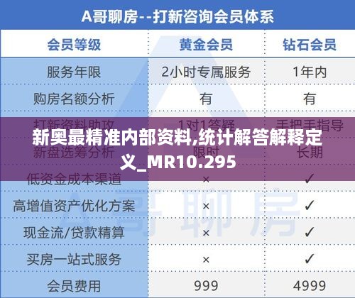 新奥最精准内部资料,统计解答解释定义_MR10.295